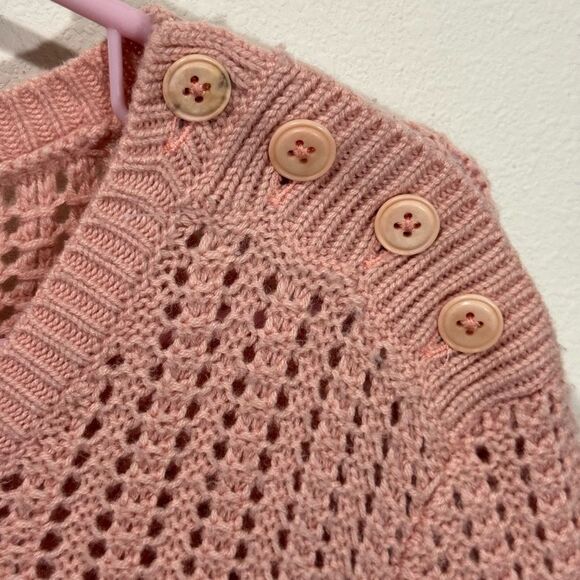 Talbot’s soft nylon wool blend boat neck curved hem sweater soft pink size XL - Picture 3 of 7